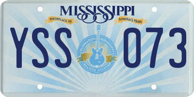MS license plate YSS073