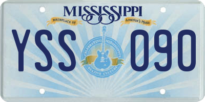 MS license plate YSS090