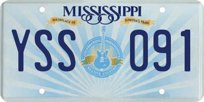 MS license plate YSS091