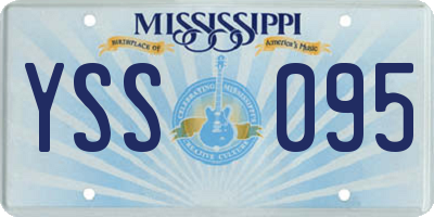 MS license plate YSS095