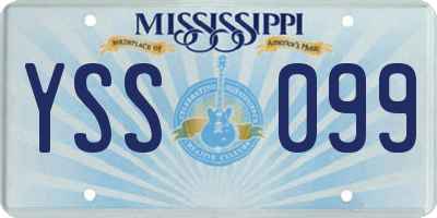 MS license plate YSS099
