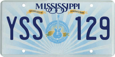 MS license plate YSS129