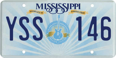 MS license plate YSS146