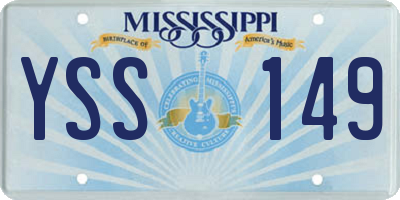 MS license plate YSS149