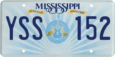 MS license plate YSS152