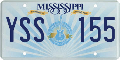MS license plate YSS155