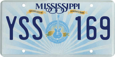 MS license plate YSS169