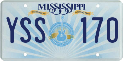 MS license plate YSS170