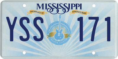 MS license plate YSS171