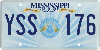 MS license plate YSS176