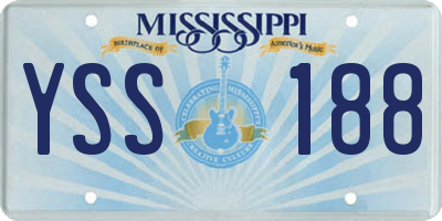 MS license plate YSS188