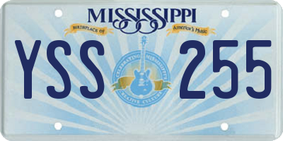 MS license plate YSS255