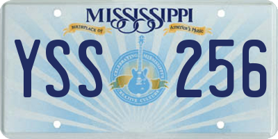 MS license plate YSS256