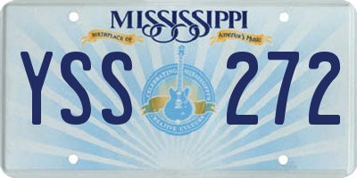 MS license plate YSS272