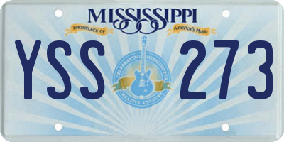 MS license plate YSS273