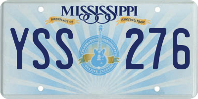 MS license plate YSS276