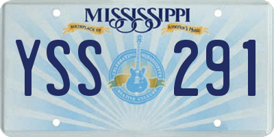MS license plate YSS291