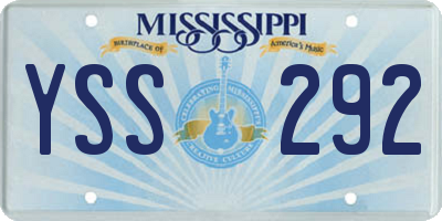 MS license plate YSS292