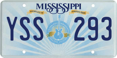 MS license plate YSS293