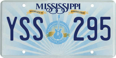 MS license plate YSS295