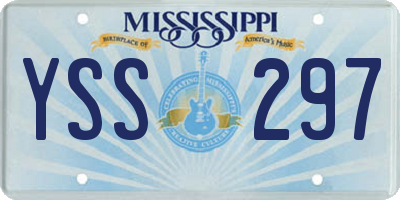 MS license plate YSS297