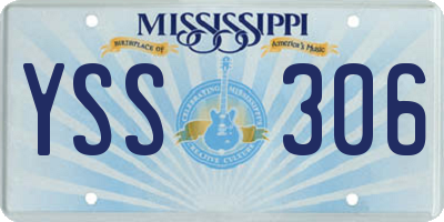 MS license plate YSS306