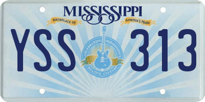 MS license plate YSS313