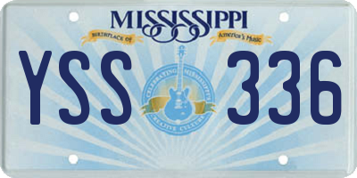 MS license plate YSS336