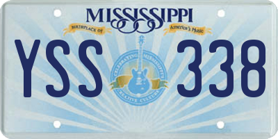 MS license plate YSS338
