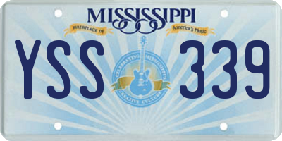 MS license plate YSS339