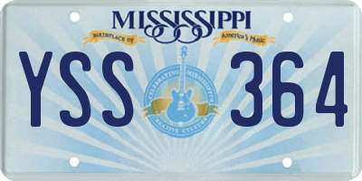 MS license plate YSS364