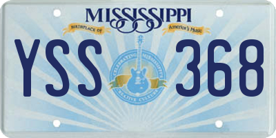 MS license plate YSS368