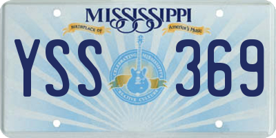 MS license plate YSS369