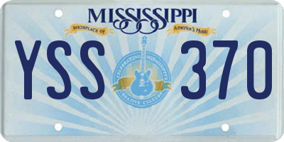 MS license plate YSS370