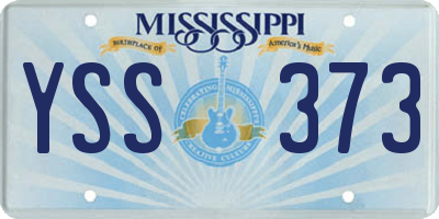 MS license plate YSS373