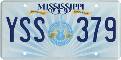 MS license plate YSS379