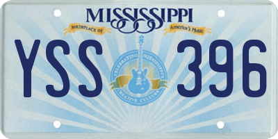 MS license plate YSS396