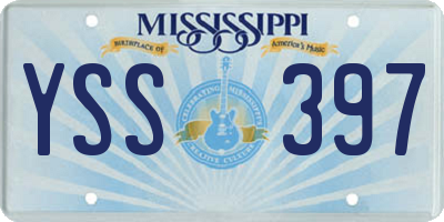 MS license plate YSS397