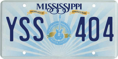 MS license plate YSS404