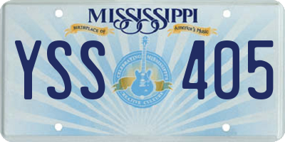 MS license plate YSS405