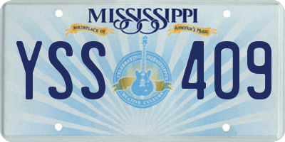 MS license plate YSS409