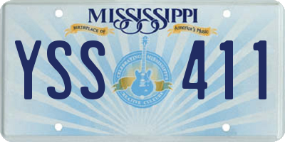 MS license plate YSS411