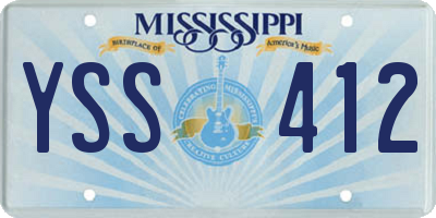 MS license plate YSS412