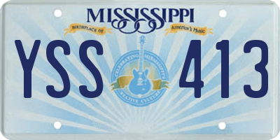 MS license plate YSS413