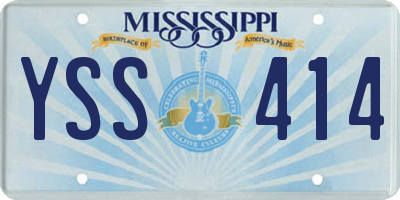 MS license plate YSS414