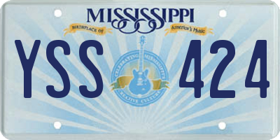 MS license plate YSS424
