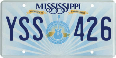 MS license plate YSS426