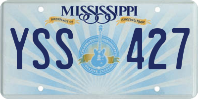 MS license plate YSS427