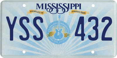 MS license plate YSS432
