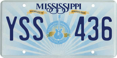 MS license plate YSS436
